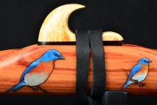 Tulip Wood Native American Flute, Minor, Mid A-4, #E11L